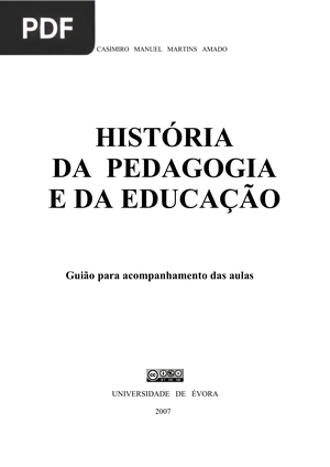 História da Pedagogia da Educação