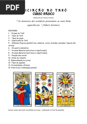 Iniciação ao Tarô - Curso Básico