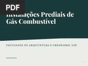 Instalações Prediais de Gás Combustível
