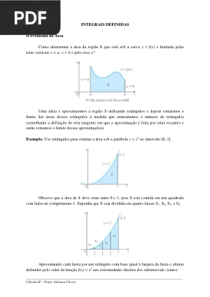 Integrais Definidas