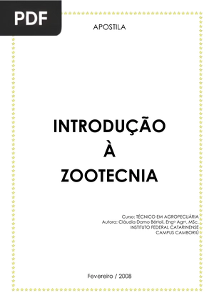 Introdução á Zootecnia