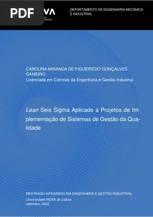 Lean Seis Sigma Aplicado a Projetos de Implementação de Sistemas de Gestão da Qualidade