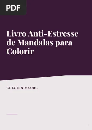 Livro Anti-Estresse de Mandalas para Colorir