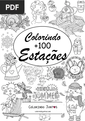 Livro das Estações para Colorir