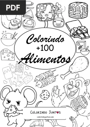 Livro de Alimentos para Colorir