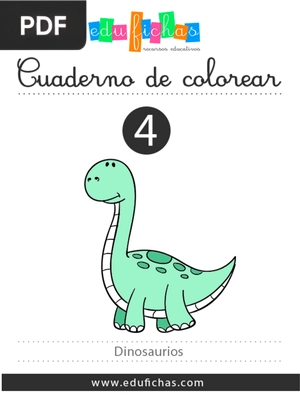 Livro de colorir de dinossauros
