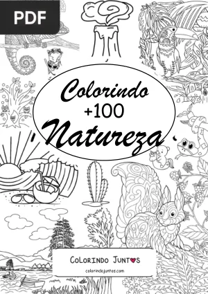 Livro de Natureza para Colorir