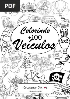 Livro de Veículos para Colorir