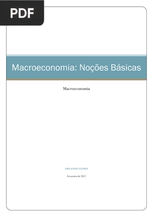Macroeconomia: Noções Básicas