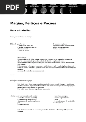 Magias, Feitiços e Poções