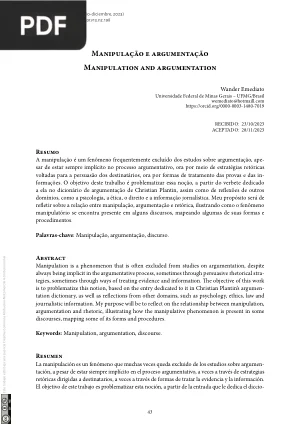 Manipulação e Argumentação