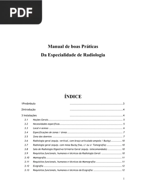 Manual de boas Práticas Da Especialidade de Radiologia