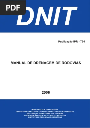 Manual de Drenagem de Rodovias