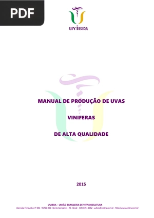 Manual de produção de uvas