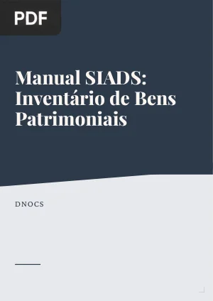 Manual SIADS: Inventário de Bens Patrimoniais