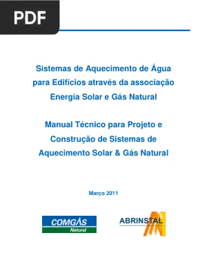 Manual Técnico de Sistemas de Aquecimento Solar e Gás Natural