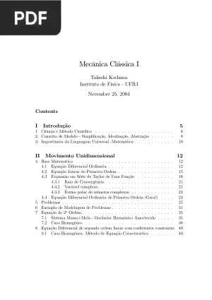 Mecânica Clássica I