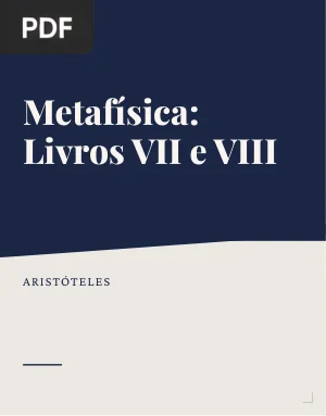 Metafísica: Livros VII e VIII