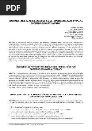 Neurobiologia da Regulação Emocional