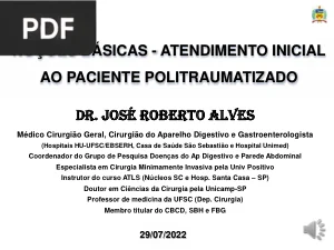 Noções Básicas - Atendimento Inicial ao Paciente Politraumatizado