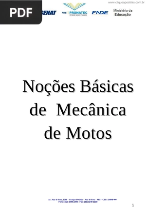Nocoes Basicas de Mecanica de Motos