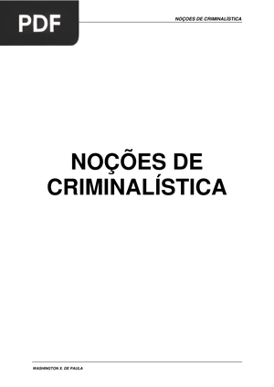 Noções de Criminalística