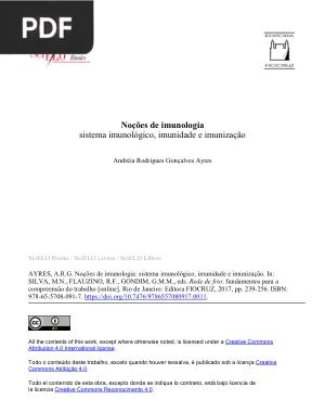 Noções de Imunologia: Sistema Imunológico, Imunidade e Imunização