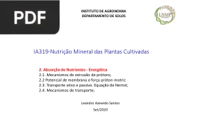 Nutrição Mineral das Plantas Cultivadas