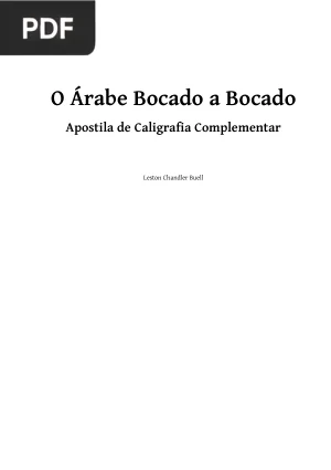 O Árabe Bocado a Bocado - Apostila de Caligrafia