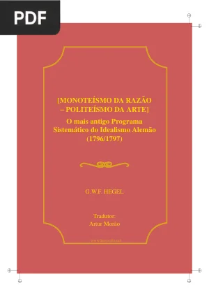 O mais antigo Programa Sistemático do Idealismo Alemão