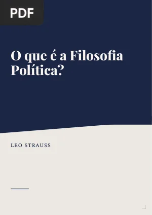 O que é a Filosofia Política?