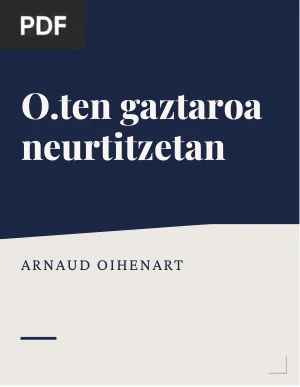 O.ten gaztaroa neurtitzetan