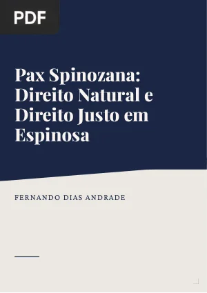 Pax spinozana: direito natural e direito justo em Espinosa