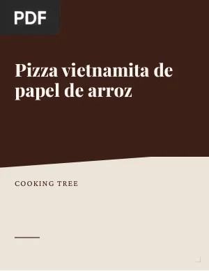 Pizza vietnamita de papel de arroz