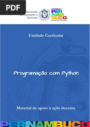 Programação com Python
 - Material de apoio à ação docente