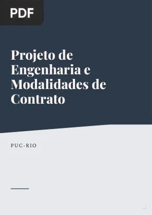 Projeto de Engenharia e Modalidades de Contrato