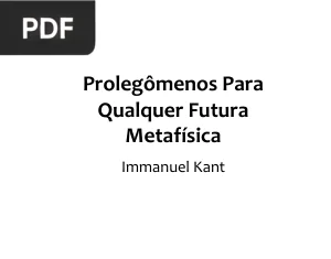 Prolegômenos Para Qualquer Futura Metafísica