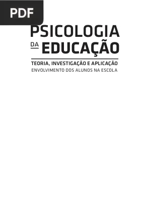 Psicologia da Educação: Teoria, Investigação e Aplicação