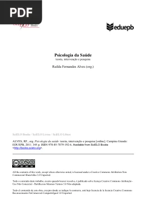 Psicologia da Saúde: Teoria, Intervenção e Pesquisa