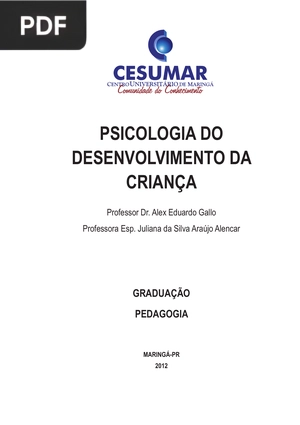 Psicologia do Desenvolvimento da Criança