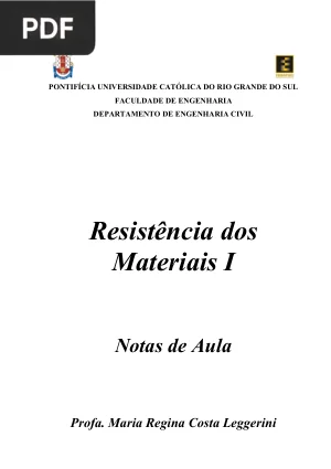 Resistência dos Materiais I: Notas de Aula