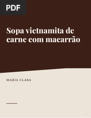 Sopa vietnamita de carne com macarrão