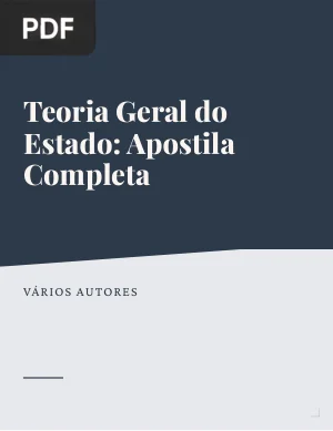 Teoria Geral do Estado: Apostila Completa
