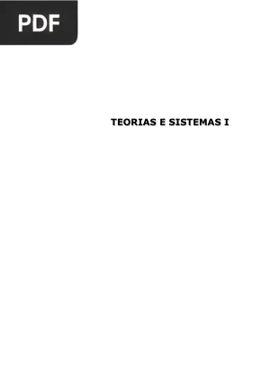 Teorias e Sistemas I