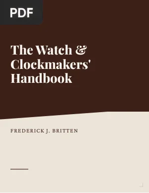 The Watch & Clockmakers' Handbook