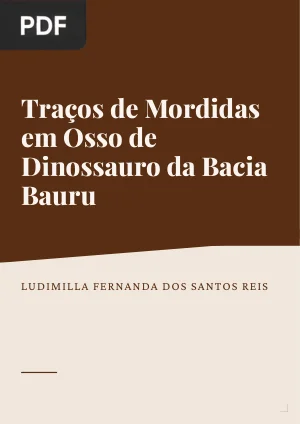 Traços de Mordidas em Osso de Dinossauro da Bacia Bauru