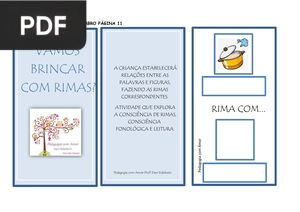 Vamos brincar com rimas